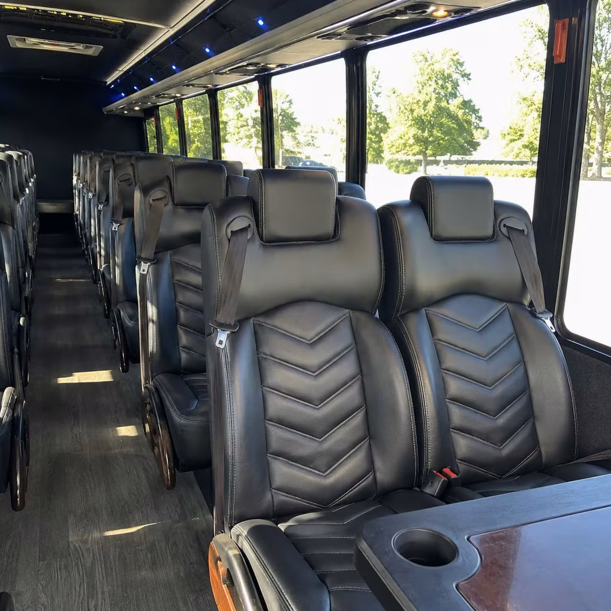 25 passenger minibus interior